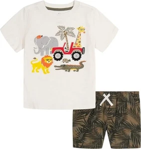Kids Headquarters boys 2 Pieces Shorts Set, Marshmellow Size 4, 5, 6, 7 - Picture 1 of 1