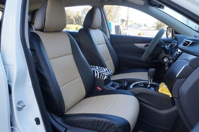 FUNDA DE ASIENTO IGGEE S. CUERO AJUSTE PERSONALIZADO PARA NISSAN ROGUE 2014-2016 Foto 1 de 4