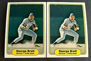 1982 Fleer Baseball #405 George Brett - Royals HOF  