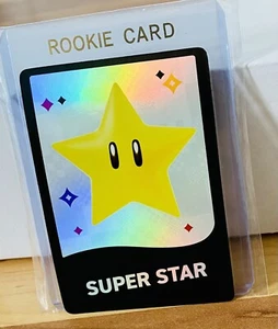 Super Mario Bros SUPER STAR Holofoil Nintendo Exclusive Vintage Rare 🌟NM - Bild 1 von 2