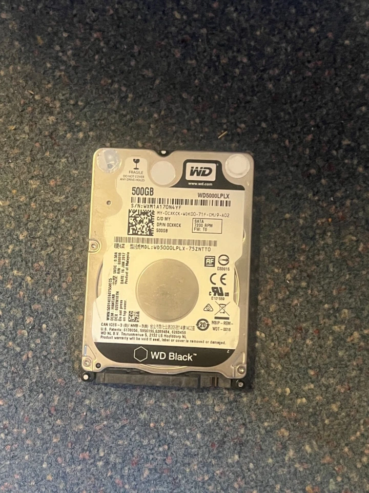 Western Digital 500GB HDD WD5000LPLX