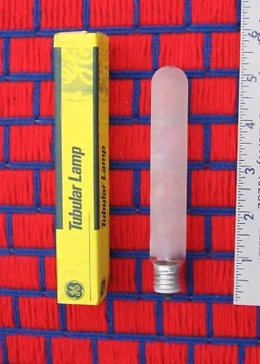 new GE USA ~ FROST 20w tube 120v tubular 20 watt E17 EXIT SIGN Light Bulb 20T6.5 - Image 1 of 3