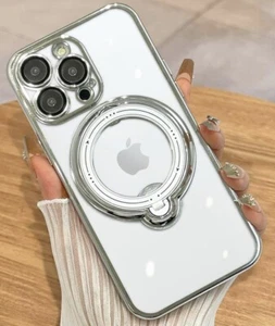 iPhone 13 Pro Max Case MagSafe 360° Magnetic Stand “Crystal” NEW - Picture 1 of 3