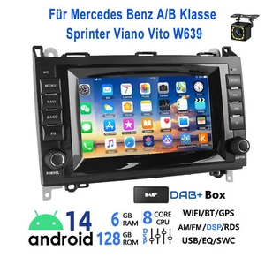 DAB Carplay 128G Radio Für Mercedes-Benz A/B Klasse/Vito W169 W639 W245 Navi KAM - Bild 1 von 19