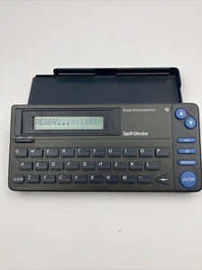 Vintage 1988 Texas Instruments English Hand Held Spell-Checker RR-1 With Cover - Bild 1 von 4
