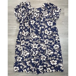Hilo Hattie Vintage Hawaiian Original Dress Floral Print Cotton 3XL - Picture 1 of 11