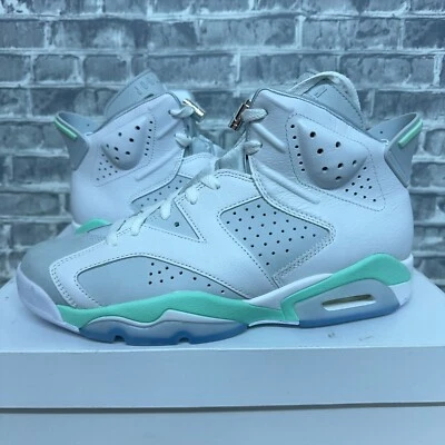 耐克 Air Jordan Retro 6 Mint 泡沫 DQ4914-103 女式 10.5 码/男式 9 码全新 — 第 1/4 张图片