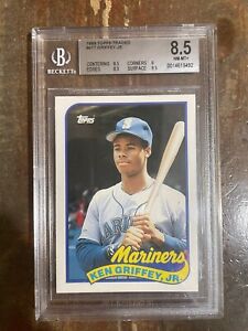 KEN GRIFFEY JR Rookie Rc 1989 TOPPS TRADED Beckett BGS-8.5 NM-MT+ #41T Mariners