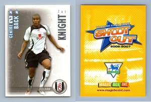 Zat Knight - Fulham Shoot Out 2006-7 Magic Box Int. TCG Card