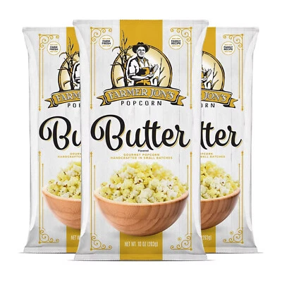 Farmer Jons 10 Oz Large Bag Of Butter Flavored Popped Popcorn - Image 1 of 2