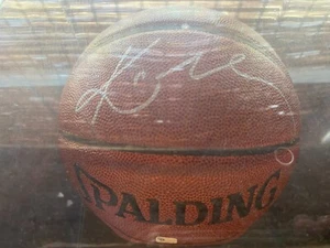 PROMO: Kobe Bryant signed Spalding Basketball in Display Case - COA - Picture 1 of 2