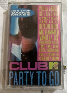 Club MTV Party To Go Non-Stop Dance Mixes Cassette 1991 Tommy Boy Music - Picture 1 of 3