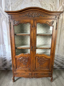 ALTE BAROCKVITRINE LOTHRINGER BAROCK SCHRANK STILMÖBEL EICHE HANDGEFERTIGT - Bild 1 von 16