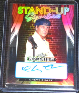 2022 Leaf Pop Century Red White Blue Refractor Auto Chevy Chase #d 6/10 Signed