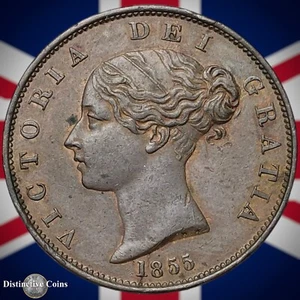 Great Britain 1855 Half Penny 1/2d GB5311 - Picture 1 of 2