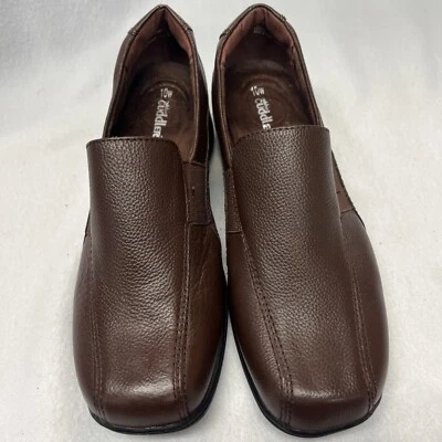 Zapatos Mocasines COBBIE CUDDLERS Cuero Marrón Suave Sin Cordones Talla 10W Foto 1 de 4