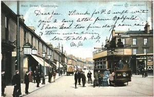 CPA Carte postale Royaume Uni Coatbridge Main Street Tramway 1905 VM83322ok - Foto 1 di 2