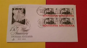 LOUISIANA STATEHOOD 150th ANNIVERSARY 1812-1962 * 4 cent US FIRST DAY of ISSUE - Picture 1 of 1
