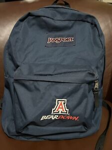 JANSPORT Superbreak University Of Arizona Wildcats Backpack Blue Bear Down T501