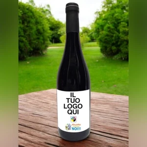 Bottiglia vino 0,75 cl con etichetta personalizzabile gadget azienda idea regalo - Foto 1 di 3