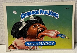 Nasty Nancy 194a Mülleimer Kinder TOPPS 1986 Serie 4 - Bild 1 von 2
