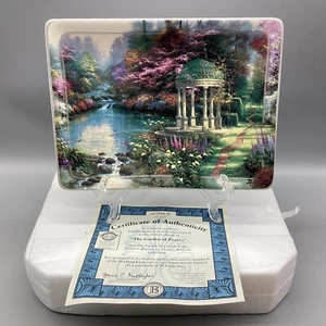 THOMAS KINKADE Nature’s Retreats FIRST ED. PLATE “Garden of Prayer”  Rectangular - Picture 1 of 4