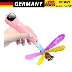 Rosa kabelloses 3D-Druckstift-Set, geeignet für PCL-Kinder-Stereoskopiestift - Afbeelding 1 van 9