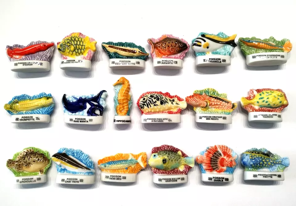 Série complète de fèves LES POISSONS ETRANGES Animaux collection atlas * 197 - Photo 1/1