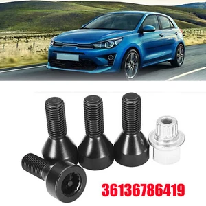 For BMW 1/3/5/7 Series E46 E87 E90 E60 Locking Wheel Bolts Lug Nuts #36136786419 - Picture 1 of 10