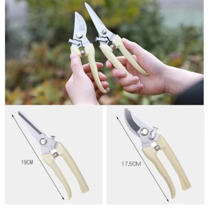 7 inch Garden Tool Tree Trimmer Flower Clipper Bypass Pruner Pruning Scissors 2X - Picture 1 of 8