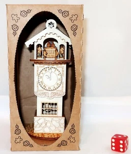 NEW Ginger Cottages GINGER CLOCK TOWER #GC 109 Wooden Christmas Ornament NIB - Picture 1 of 5