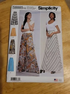 Simplicity 8885 H5, Size 6 -14, Uncut, Sewing Pattern Skirt - Picture 1 of 5