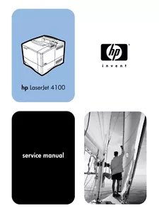 HP LaserJet 4100 Series Service Manual(Parts & Diagrams) - Picture 1 of 2