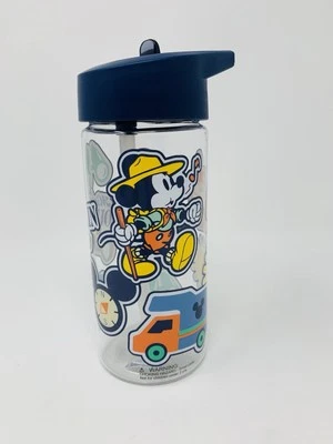 Botella de agua Disney *Mickey's Mountain Climb* con pajita abatible, transparente, 15,8 oz Foto 1 de 4