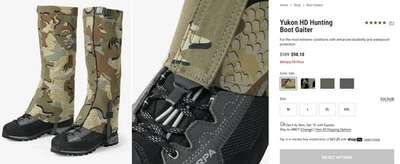 Polainas KUIU VALO Camufladas, XL, NUEVAS en Paquete Foto 1 de 2