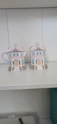 Juego de azúcar y crema Lenox The Village 1992 sin cuchara Foto 1 de 3