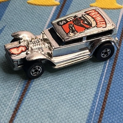 Hot Wheels Prowler Super Chrome Black Wall 1969 Hong Kong Diecast VTG  Bandit  - Image 1 of 4