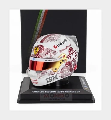 1:5 LOOKSMART Bell Helmet Casco F1 Charles Leclerc #16 China Gp 2025 LSHEL011 - Immagine 1 di 2