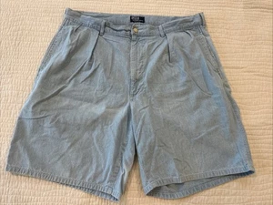 Vintage Polo Ralph Lauren Jeans Shorts Men’s 38 Light Denim Shorts Made in USA - Picture 1 of 7