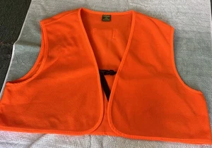 Cabela’s Fleece Orange Hunting Vest - Size XL Reg Adjustable Safety - Picture 1 of 5