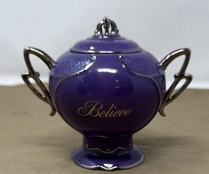 Caja de música de porcelana Believe Mimi Jobe’s Fairyland Ardleigh Elliott 2001 - Imagen 1 de 6