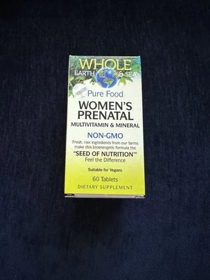 NUEVO Multivitamínico y Minerales Prenatales para Mujeres Factores Naturales Tierra y Mares Enteros 60 Foto 1 de 4