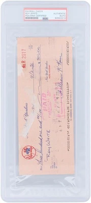 Roy White New York Yankees Signed Check from September 2, 1976 - PSA 84943214 - Image 1 of 2