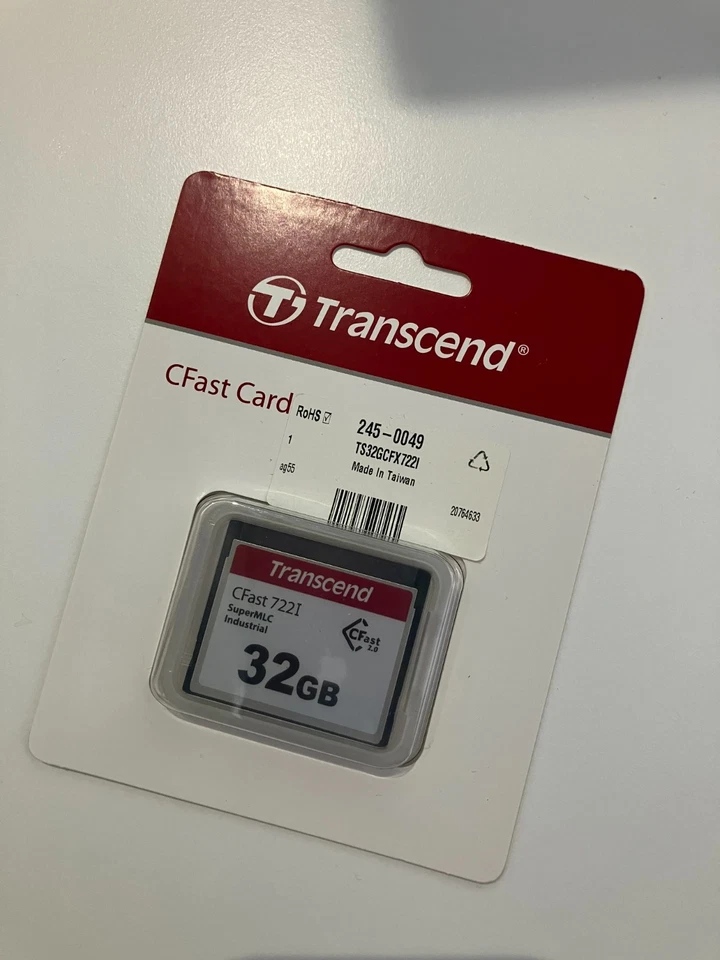 Transcend CFast 2.0 722I Super MLC Industrial 32GB TS32GCFX722I - Image 1 of 4