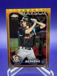 DYLAN BEAVERS 2024 Topps Pro Debut Chrome GOLD #07/50 (#PDC-156) - Picture 1 of 2