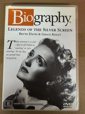 BIOGRAPHY: Bette Davis & Grace Kelly DVD Documentary AS NEW! - Image 1 of 2