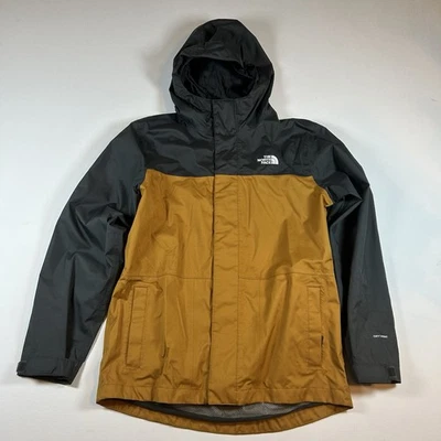 North Face Jacket Boys Large 14/16 Gold / Black DryVent Hooded Mesh Lined Youth - Image 1 of 4