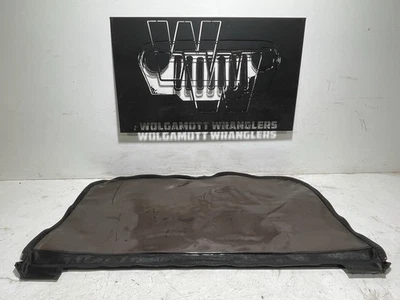 97-06 Jeep TJ Wrangler KING 4WD Soft Top Rear Tinted Window Black CC L5 - Image 1 of 4