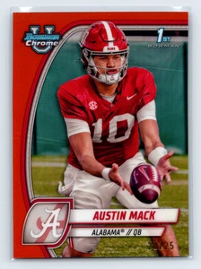 Austin Mack 1st Bowman 2024 Bowman U Chrome Orange Refractor /25 Alabama #87 - Picture 1 of 1