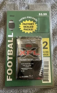 xfl topps inaugural series football cards 2 packs never opened - Picture 1 of 4